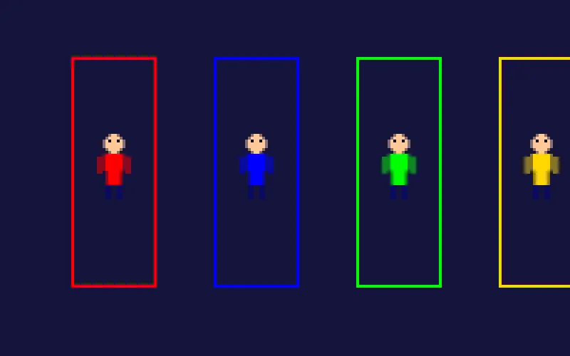 龙虎斗像素角色选择界面