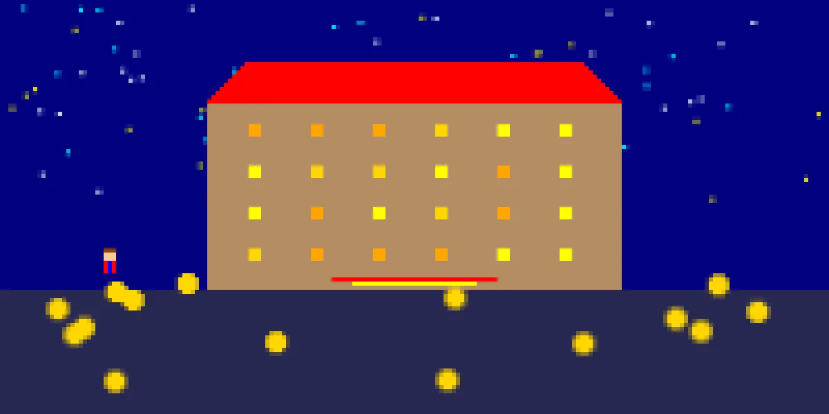 龙虎斗像素风格澳门赌场全景