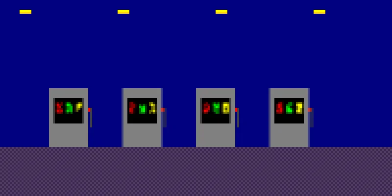 龙虎斗8-bit像素娱乐中心全景