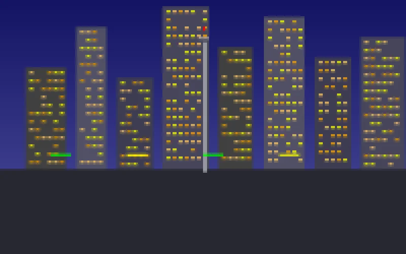 龙虎斗像素风格澳门城市夜景