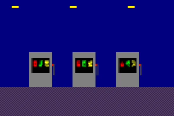 龙虎斗像素老虎机游戏界面